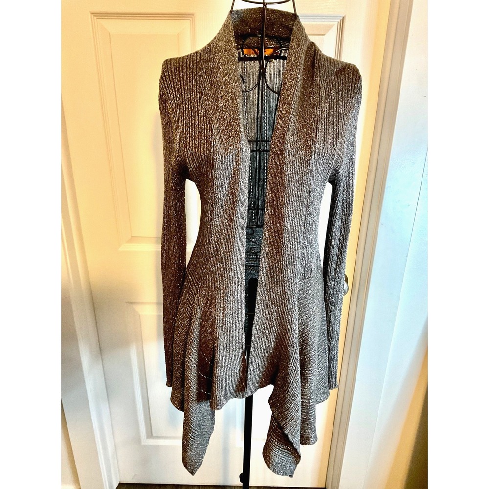 Belldini Long-Sleeve Open Front Cardigan Sweater Sz M